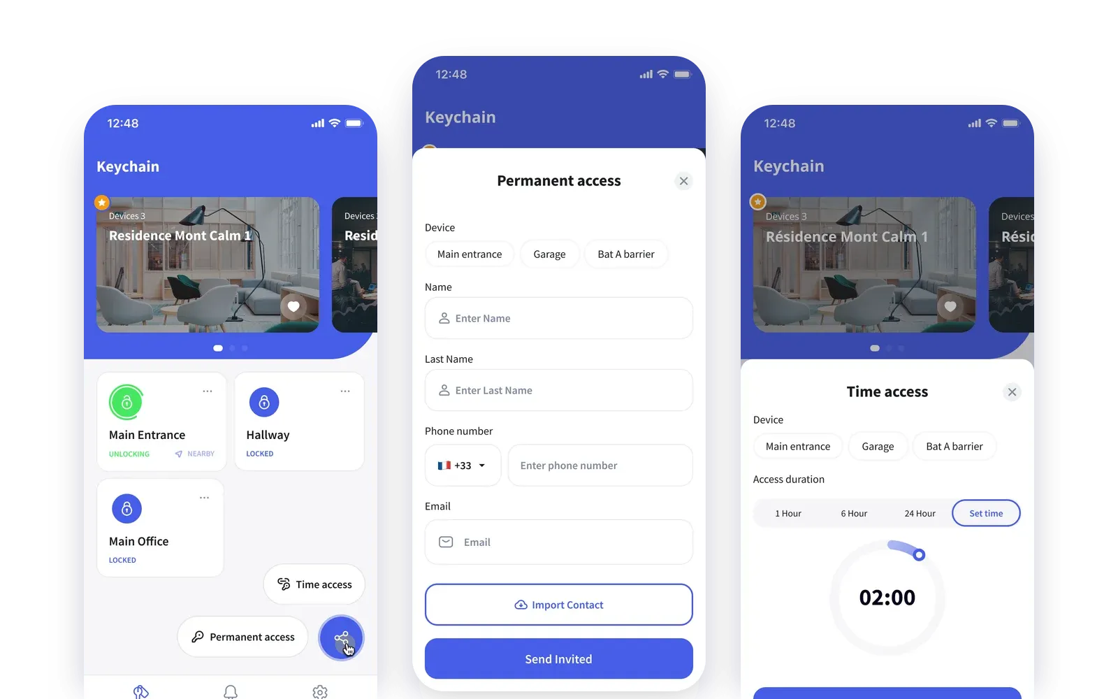 Interface du projet OMYKI